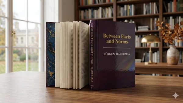 Jürgen Habermas’ book Between Facts and Norms was first published in 1962. (Source: amazon.in/AI)