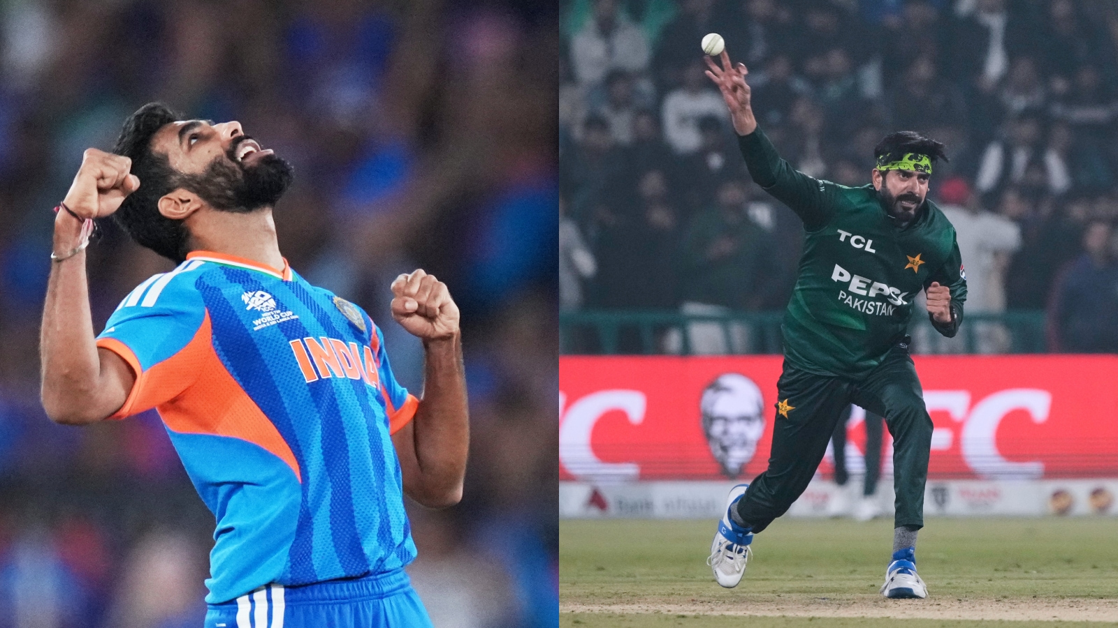 Jasprit Bumrah Usman Tariq India Pakistan