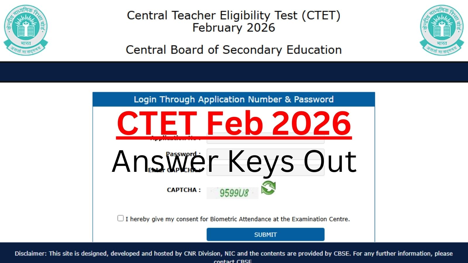 CBSE CTET 2026 Answer Key Out: How to access scanned OMR responses at ctet.nic.in