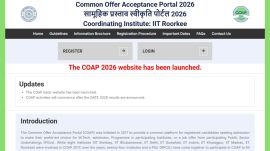 COAP MTech Admissions 2026