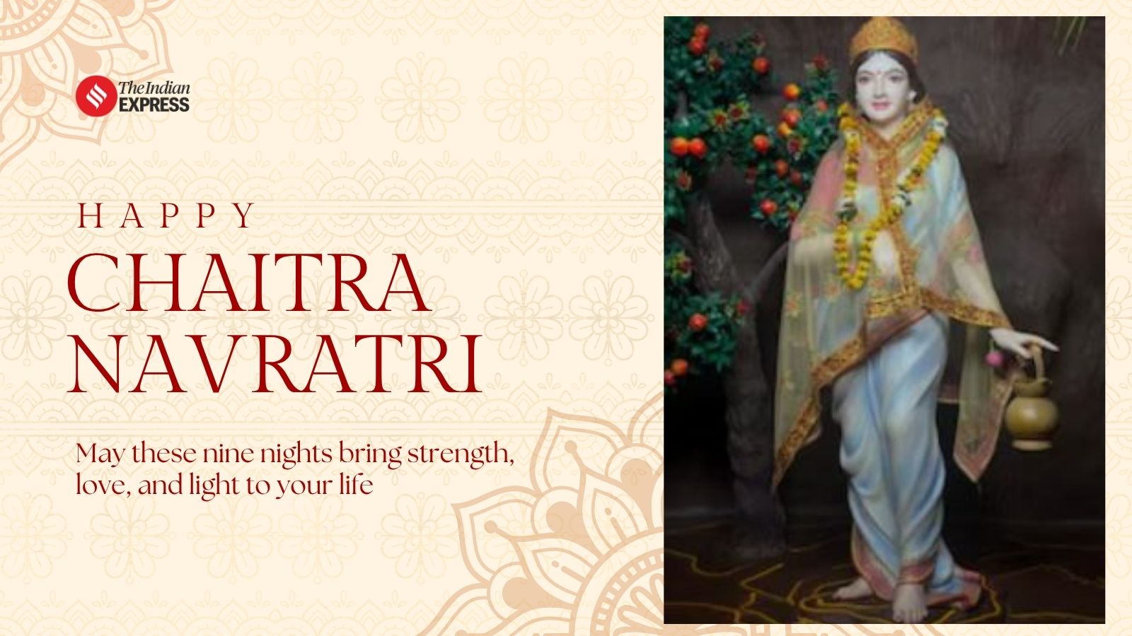 Chaitra Navratri 2026 Day 2 Wishes Images: Know Maa Brahmacharini Puja Vidhi, Mantra, Aarti, Katha, Quotes, Messages and Status to Share