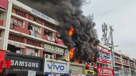 Chandigarh phone market fire