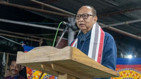 The incident happened a day after Manipur Chief Minister Y Khemchand Singh visited the Ukhrul district on Friday