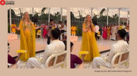 Dutch bride Rajasthani dance video