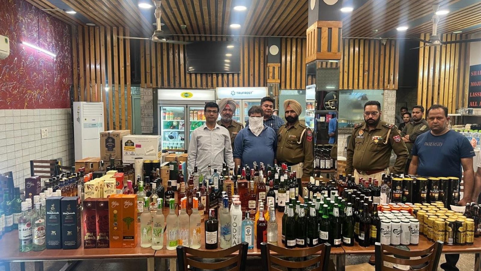 Punjab excise department raids Kharar restaurant, 88 cases of Chandigarh-sale liquor seized