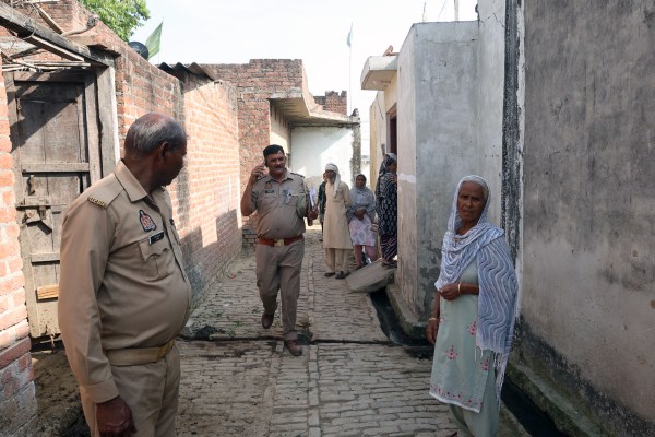 Police deployed in Mohammadganj village in UP