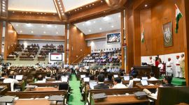 The budget session of Gujarat Assembly began with the customary address by Governor Acharya Devvrat on Monday. Express