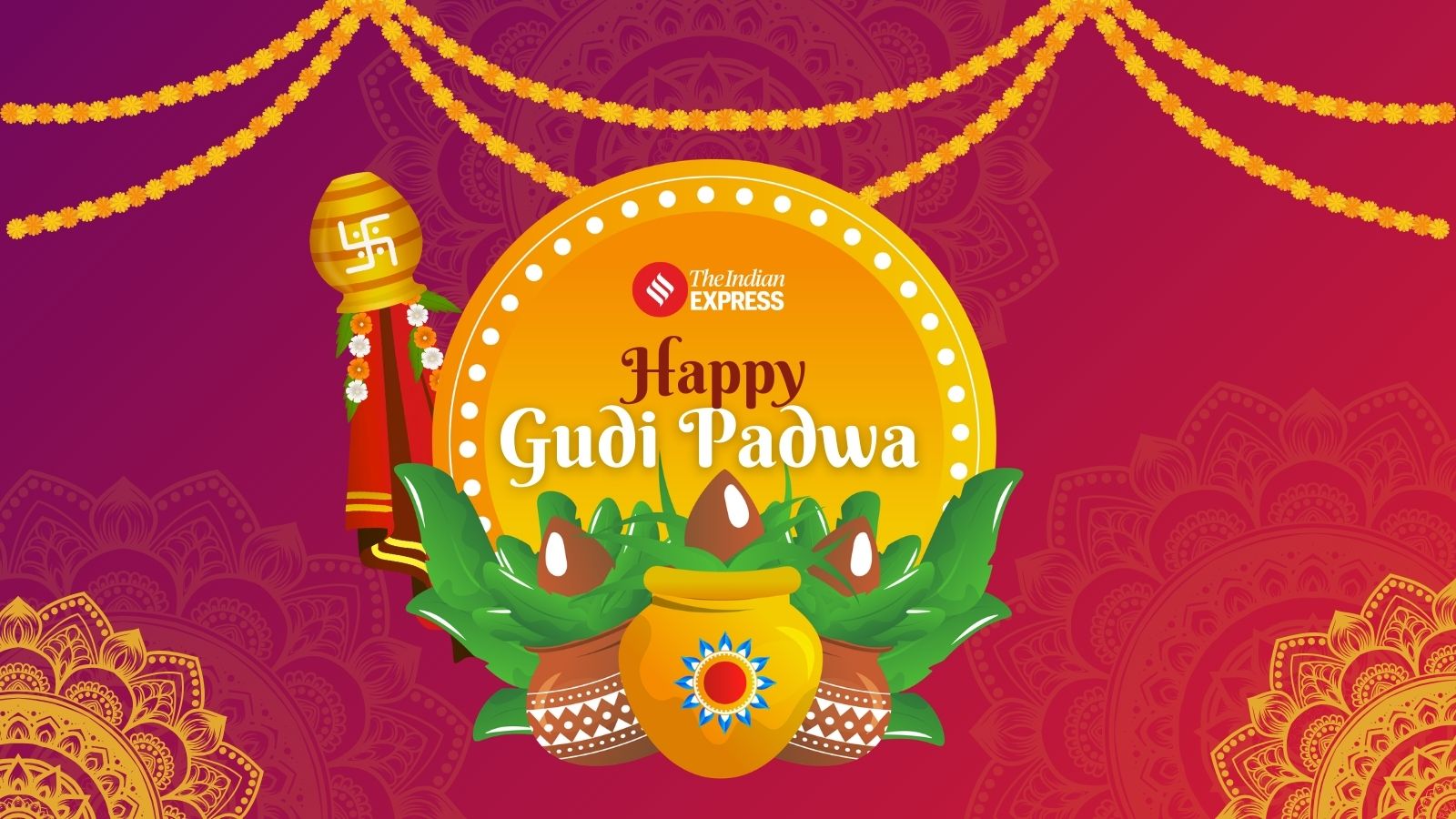Happy Gudi Padwa 2026: Best Wishes, Images, Quotes, Messages, Rangoli Designs, Captions, Photos and Status to Share