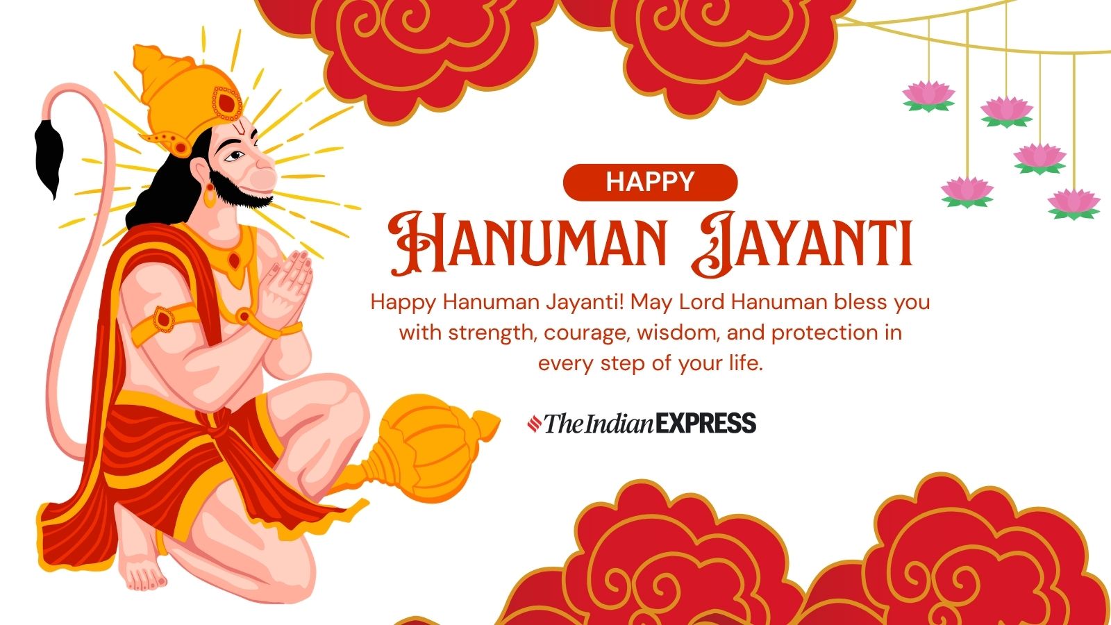 “Wishing you peace, power, and devotion on this blessed Hanuman Jayanti.”