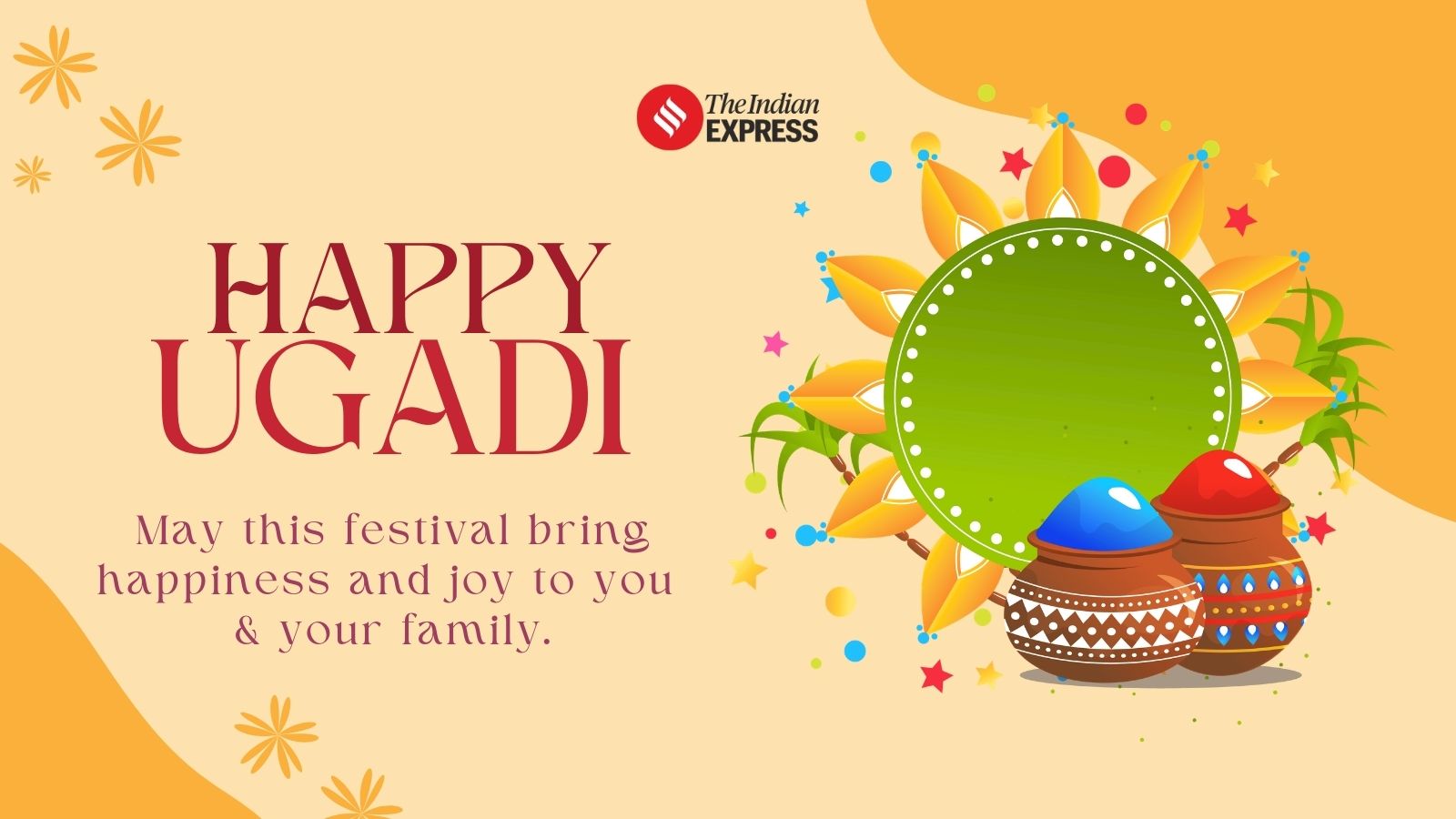 Sending warm Ugadi wishes for a year full of growth, success, and happiness.