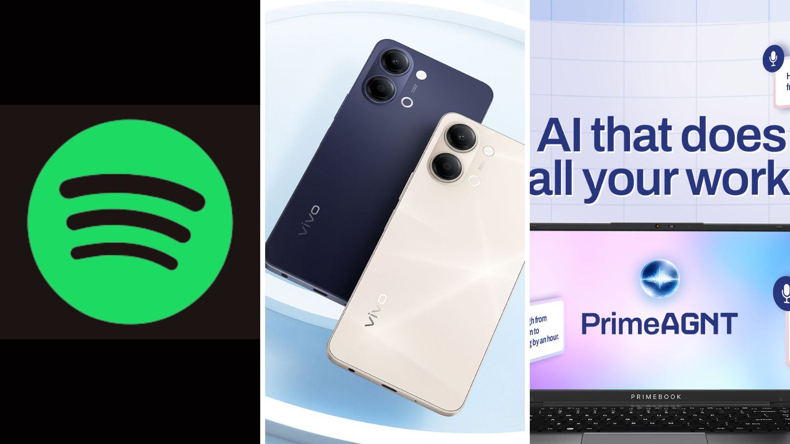 Tech and gadget launches today (March 25, 2026): Vivo Y21 & Y11, Spotify SongDNA, and more