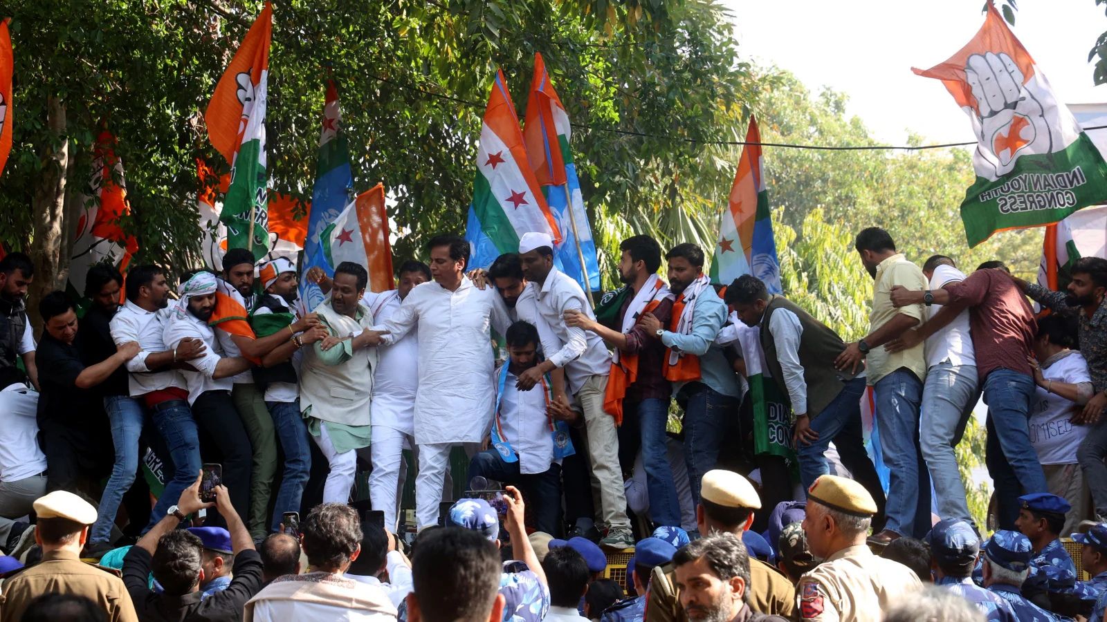 Delhi Court Grants Bail to 9 IYC Workers Over ‘Shirtless’ Protest at India AI Summit