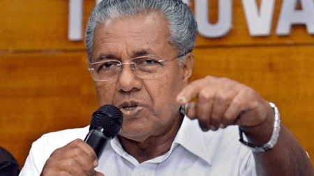Referring to the Karnataka demolition, Vijayan claimed the victims of the “bulldozer raj in Yelahanka are still on streets”.