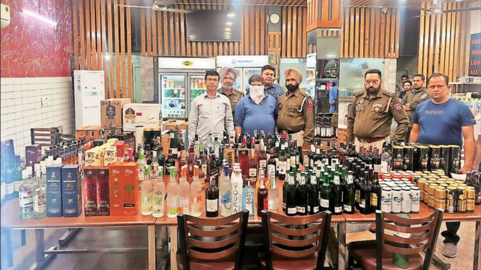 Excise dept raids restaurant at Kharar, seizes 88 cases of liquor meant for sale in Chandigarh