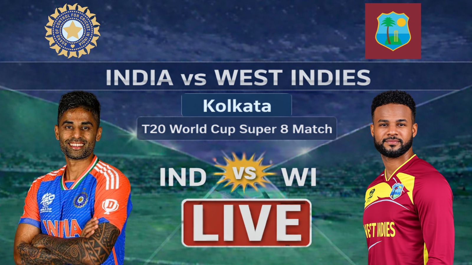India vs West Indies LIVE: IND win toss and opt to bowl first vs WI in Kolkata