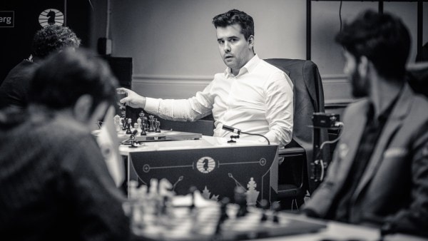 Nepomniachtchi had once said “People just go completely crazy for some reason at the Candidates." (PHOTO: FIDE/Michal Walusza)