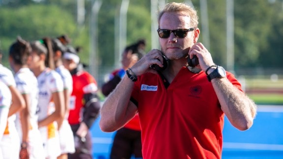 File image of Indian women's hockey team coach Sjoerd Marijne. (Photo: Hockey India)