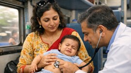 Indian Railways helps sick baby on train
