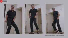 Indian dad moonwalk Michael Jackson viral video