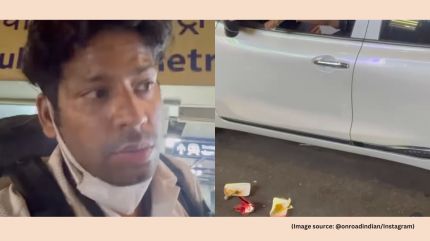 Despite repeated confrontations, the man continued to dump food wrappers outside his vehicle