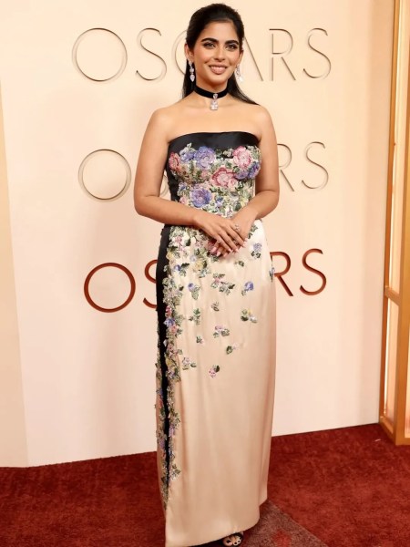 Isha Ambani in vintage gown by Valentino at Oscars 2026