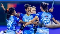 Ishika (C) is a newcomer in India’s senior women’s squad. Credit: Hockey India