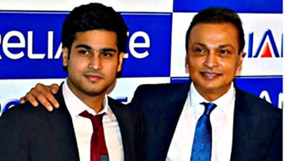 Jai Anmol Anil Ambani with his father industrialist Anil Ambani.
