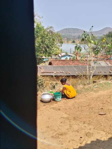 Raja's sister Balema Gope at the family home in Jharkhand's Chaibasa. Express photo: Shubham Tigga
