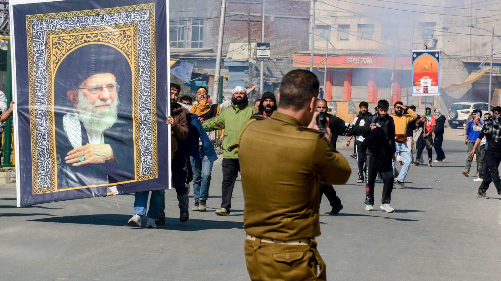 Stone-pelting in Srinagar, police fire teargas shells as protests against Khamenei killing lead to clashes
