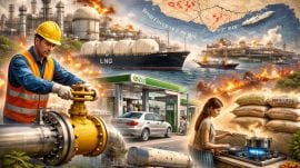 According to industry estimates, volumes coming via the Strait account for roughly 30% of India's overall gas consumption--through domestic supplies as well as LNG imports.