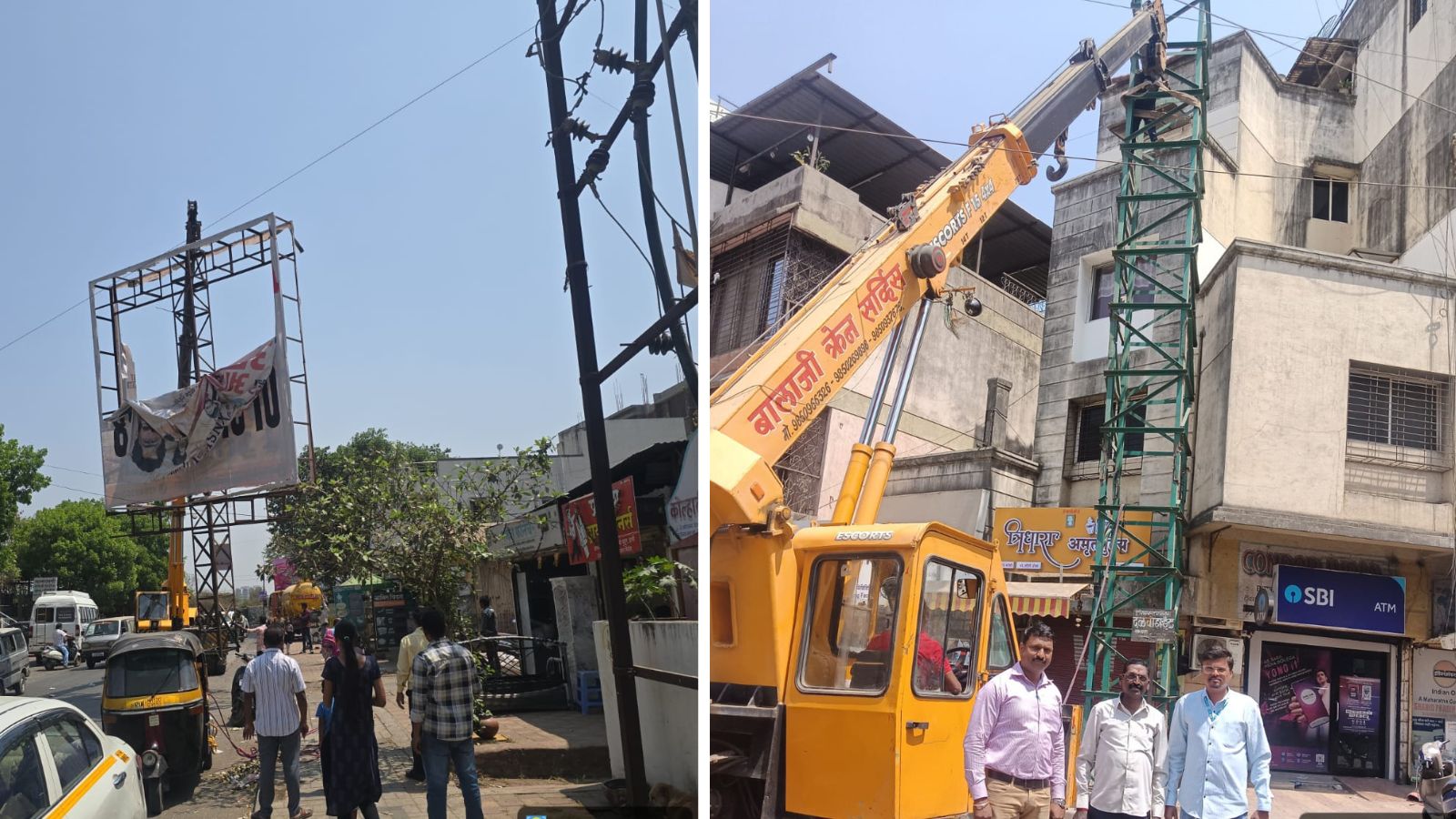 2,600 illegal hoardings, flex boards and banners removed in special drive