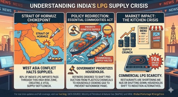 LPG oil impact on india of middle east crisis