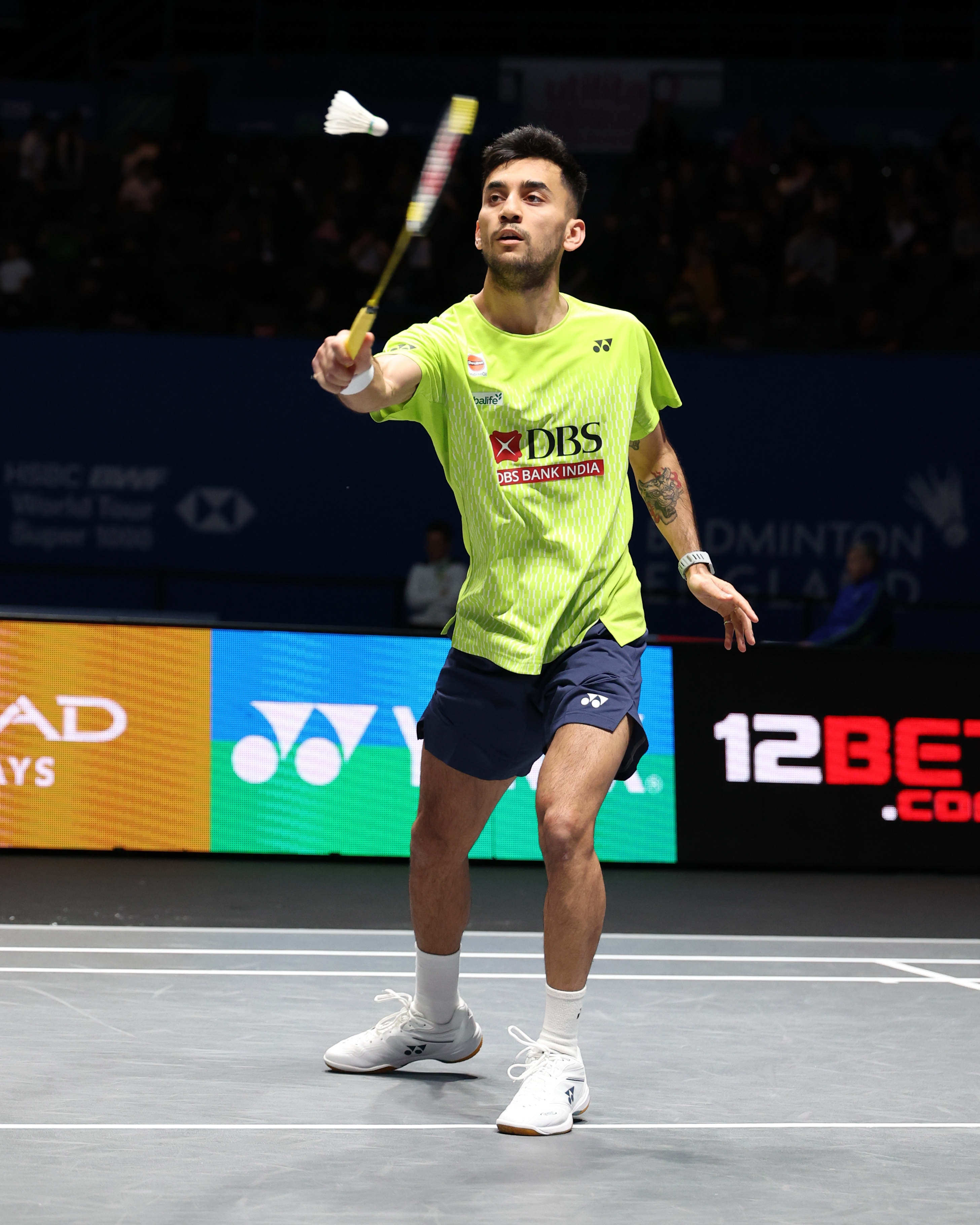 Lakshya Sen upset top seed, world no 1 and the defending champion Shi Yu Qi to advance at the All England Open Badminton Championships 2026. (PHOTO: Badminton Photo)