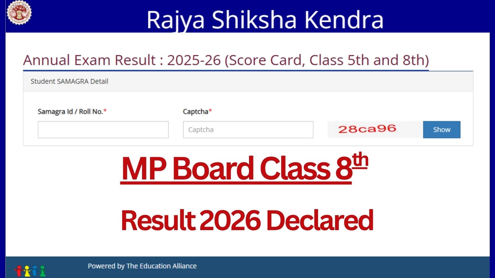RSKMP.in, MP Board Class 8th Result 2026 LIVE Updates: Result out at rskmp.in; know pass percentage