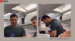 MS Dhoni viral flight video