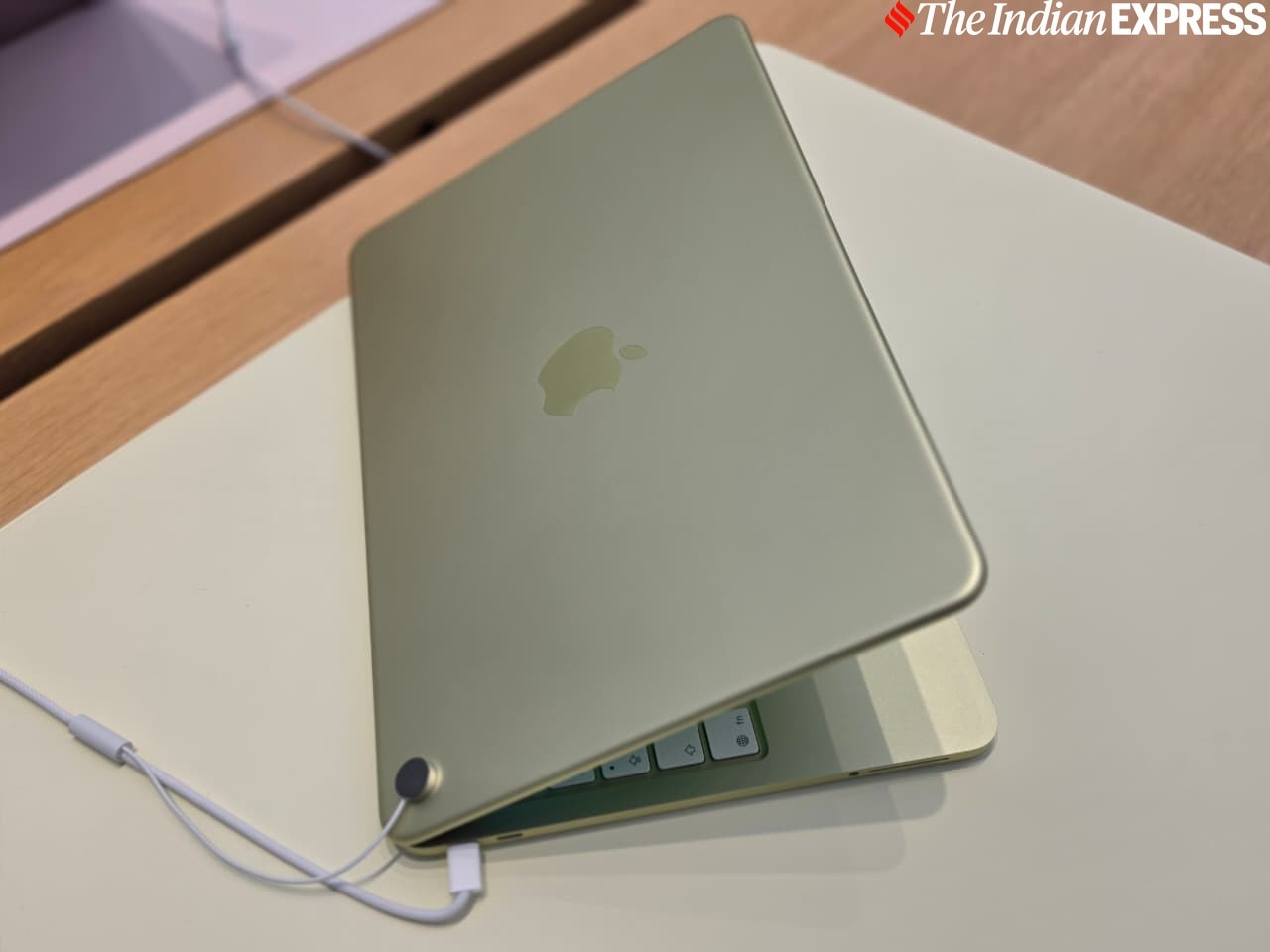 The Neo has two ports, and they are just regular ports rather than Thunderbolt ports. (Image credit: Anuj Bhatia/Indian Express)