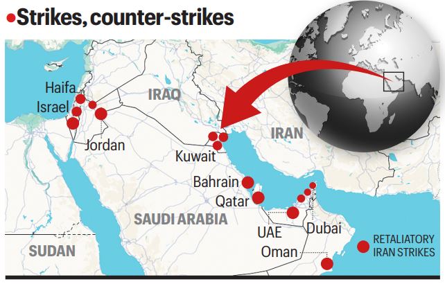 United Arab Emirates following reports of Iranian strikes in Dubai