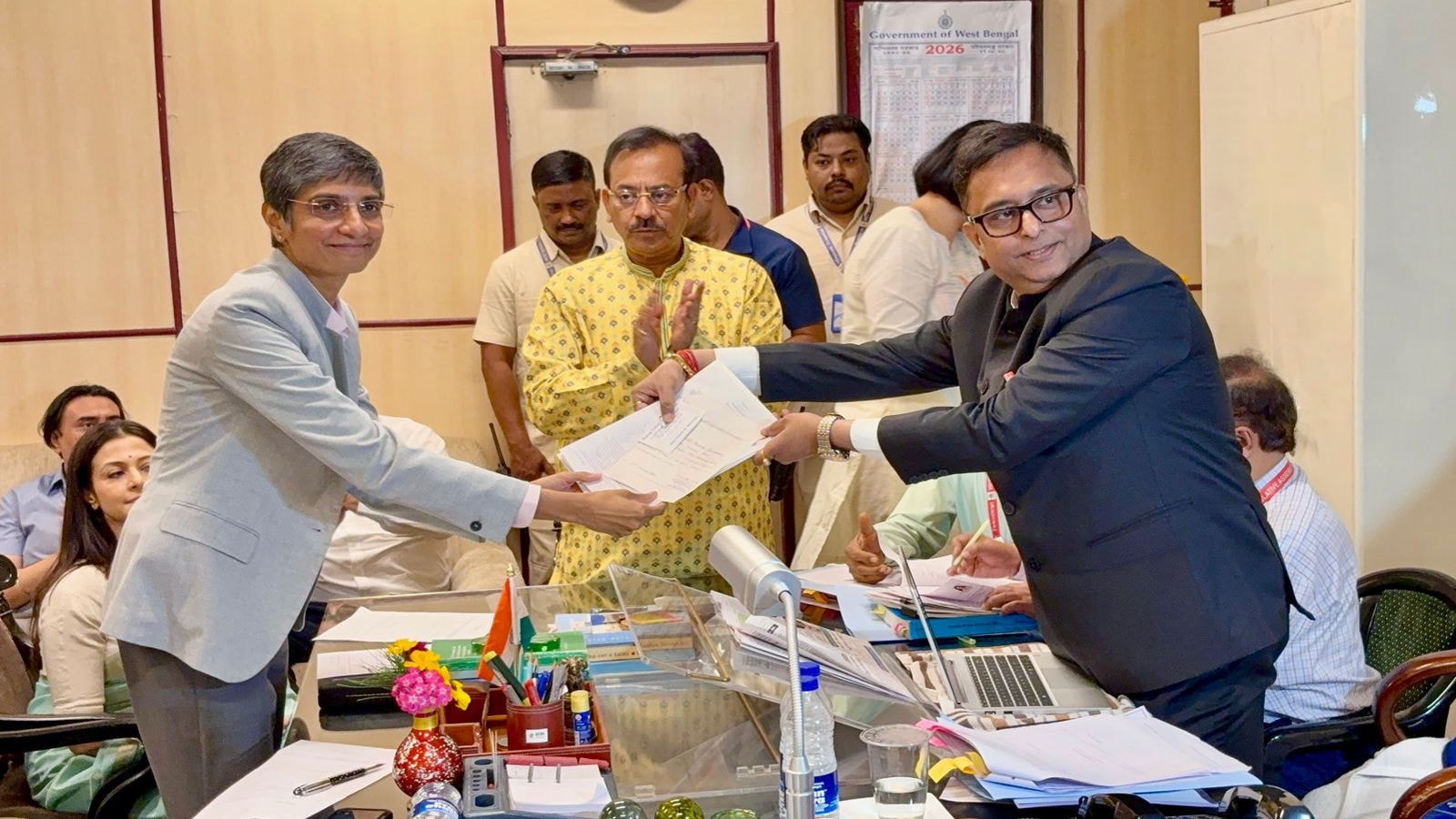 Tollywood actress, former top cop, legal icon and party old-timer: TMC, BJP picks file nominations for Rajya Sabha polls