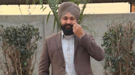 Harwinder Singh Happy, the current sarpanch of Patto Heera Singh village, who was shot dead by a group of assailants in Baghapurana on Friday.