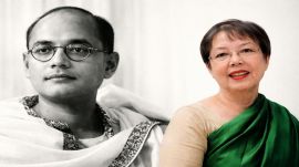Netaji Subhas Chandra Bose and daughter Anita Bose Pfaff