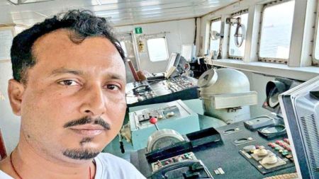 Ashish Kumar merchant navy captain, MV Skylight attack Oman, Bihar sailor missing Oman, oil tanker drone strike Gulf of Oman, Indian crew Oman tanker attack, Musandam coast tanker incident, Strait of Hormuz tanker attack, Dilip Singh crew member missing, Oman maritime security rescue, Indian Embassy Oman update