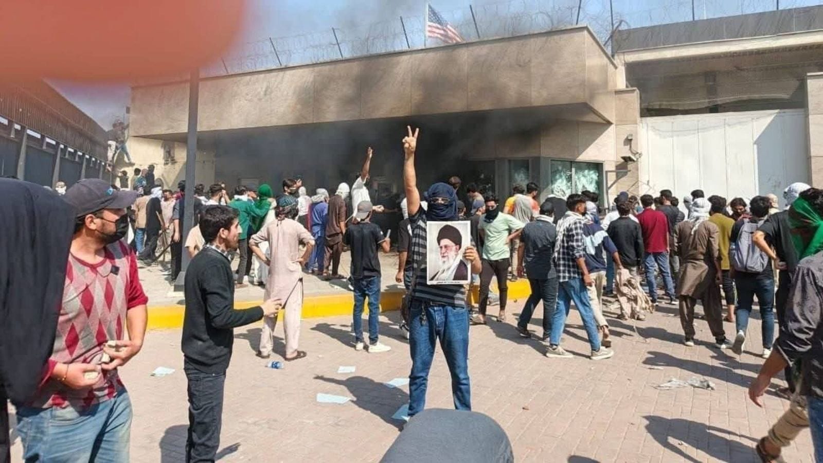 At least six killed and dozens injured as hundreds of protesters clash with police near the U.S. Consulate following U.S.-Israeli strikes in the region.