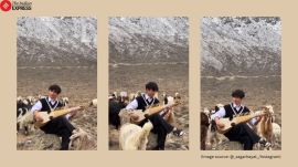 Pakistani musician Kal Ho Naa Ho rubab