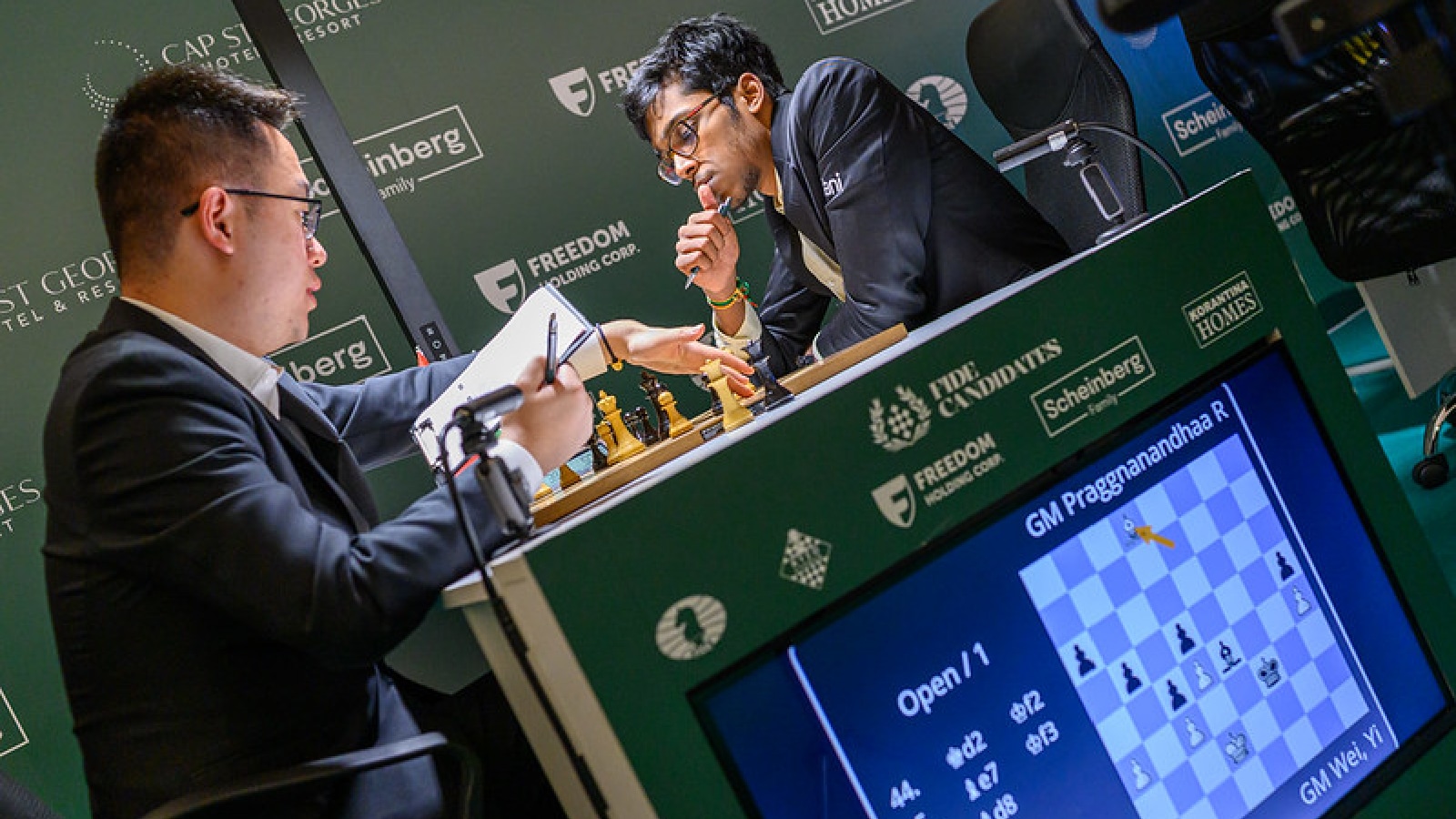 R Praggnanandhaa vs Wei Yi Candidates