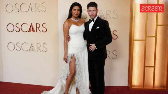 Priyanka Chopra with Nick Jonas at Oscars