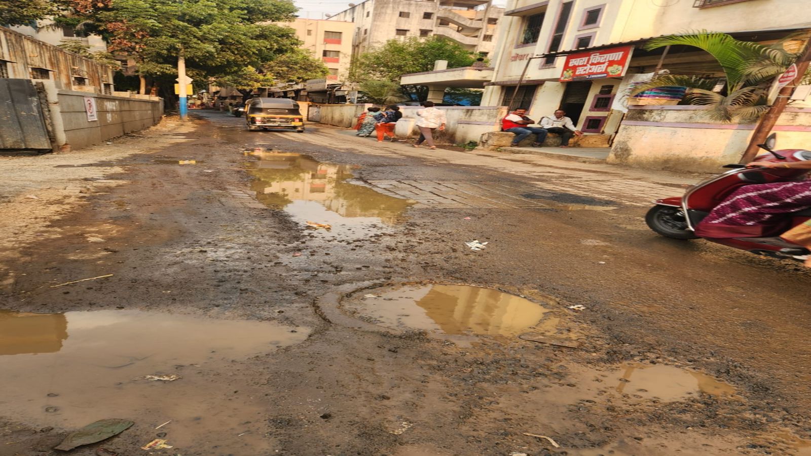 Heavy vehicles damage water and sewage lines in Pune’s Dhayari; residents threaten protest