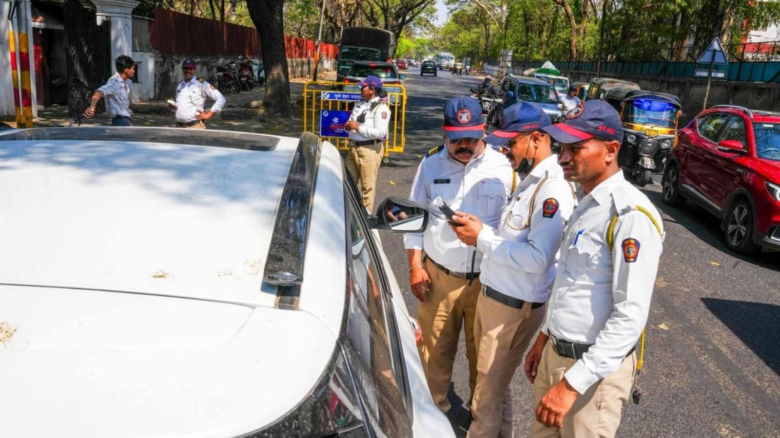 ‘Road feels like a furnace’: How Pune’s traffic cops battle blistering 40°C heat, 10-hour outdoor duty daily