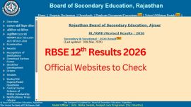 RBSE 12th Results 2026