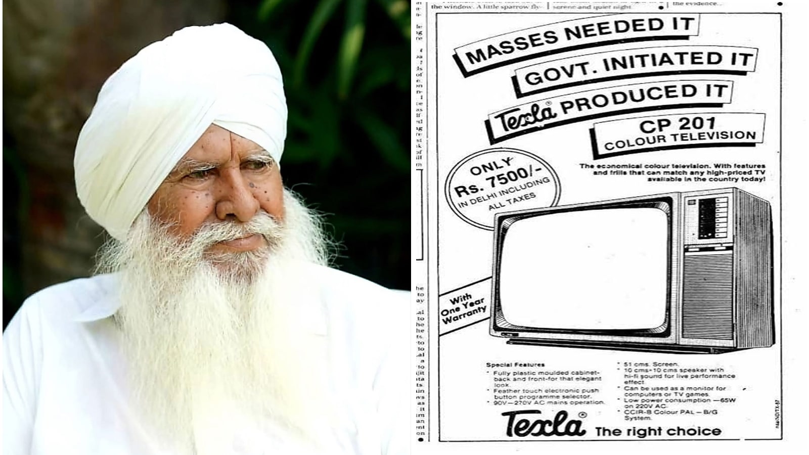 Partition survivor who took TV, radio sets to Indian households: Texla founder Raja Singh passes away