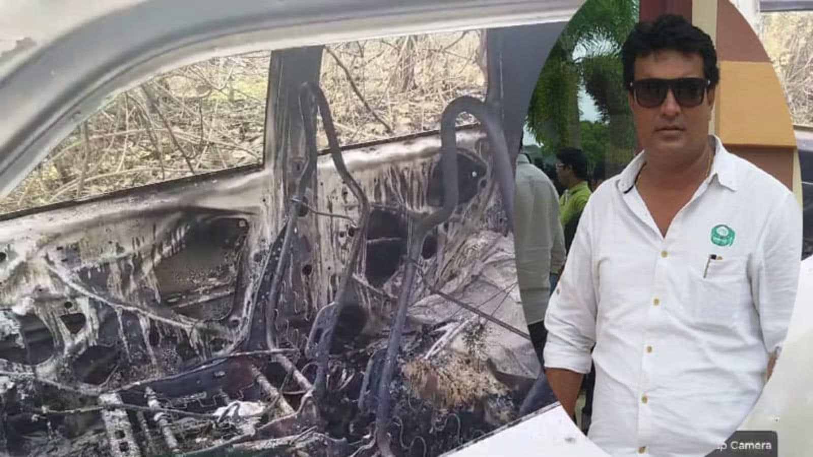Charred body found in car in Karnataka’s Dharwad, suspected to be ex-MLA’s son